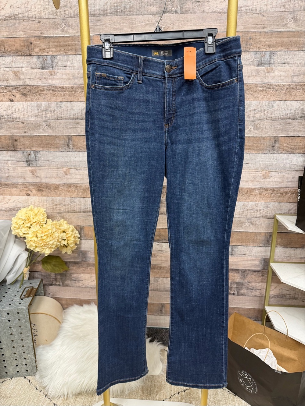 Lee Women's Dark Blue Straight-Leg Jeans